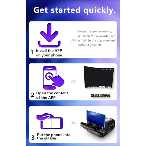 VR Headset - 120° FOV Blue Light Blocking Lenses 5-7 Inch