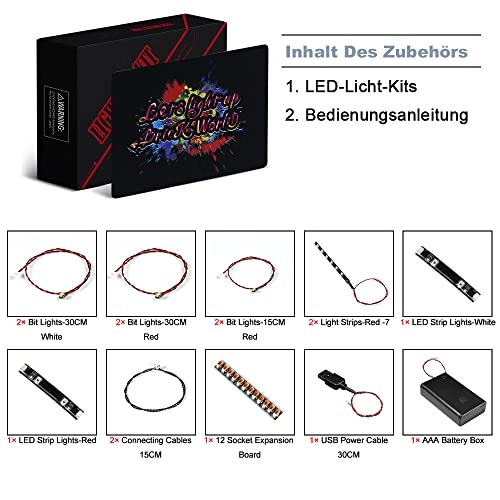 LED Lighting Kit for LEGO Technic Ford Mustang Shelby GT500 - Copper 1 5V