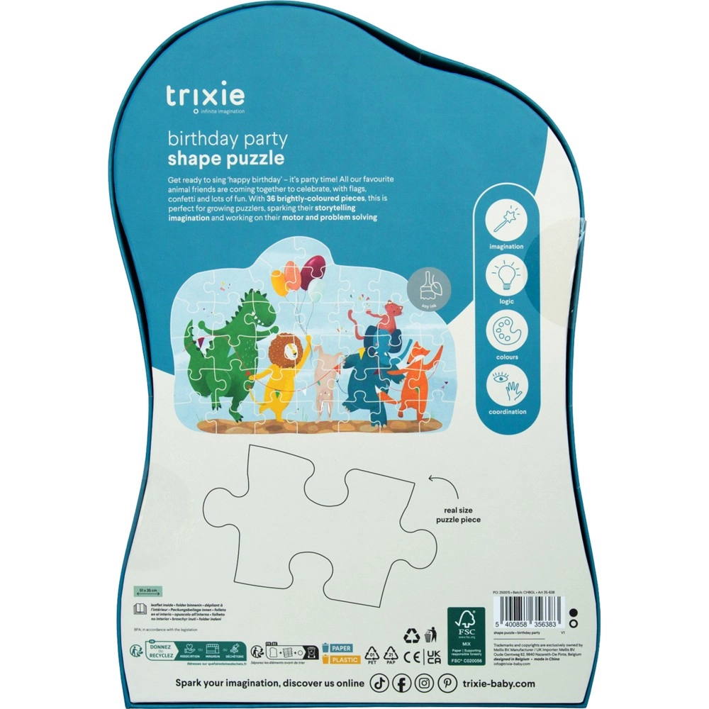 Birthday Party Puzzle (16090809-35-638) - 36 pcs