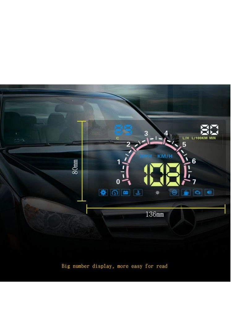Head Up Display(HUD) Vehicle Speed Meter - E350
