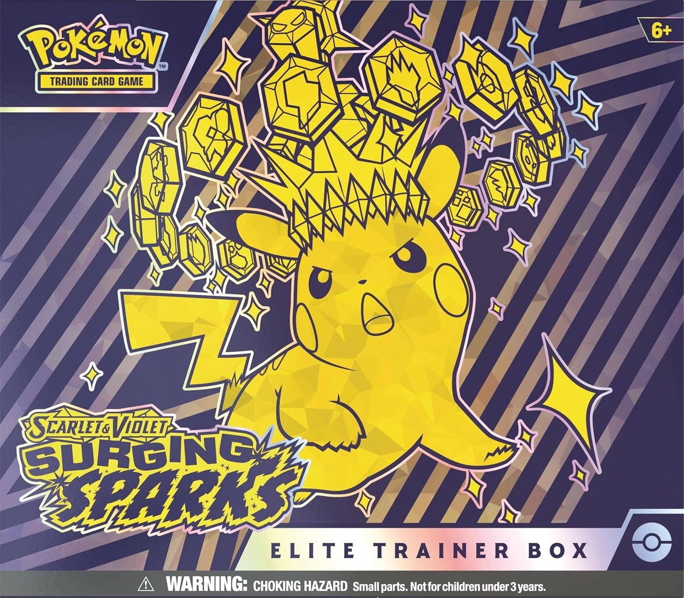 Surging Sparks Elite Trainer Box - Sealed Booster Packs Card Sleeves