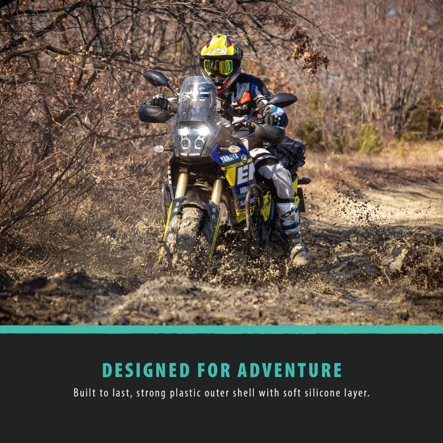 Motorcycle Metal Handlebar Mount - Waterproof Case 360 Degree Rotation