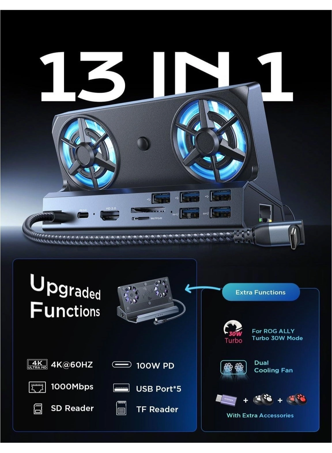 Docking Station - Steam Deck OLED ROG Ally Legion Go