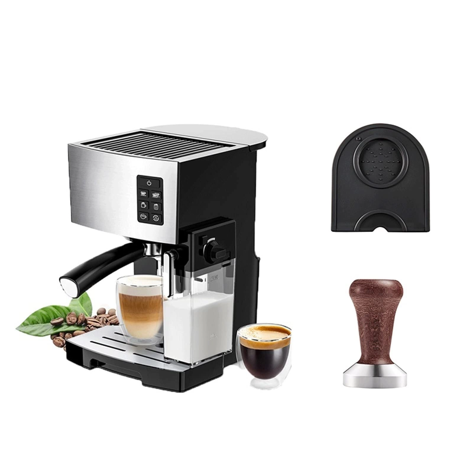 Fully Automatic Coffee Machine - Beans & Powder Touch Screen LED