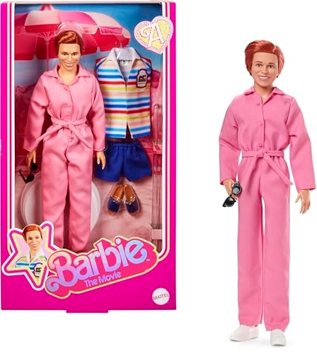 Allan Collectible Doll - 2 Removable Movie Fashions Pink Jumpsuit & Blue Striped Beach Set
