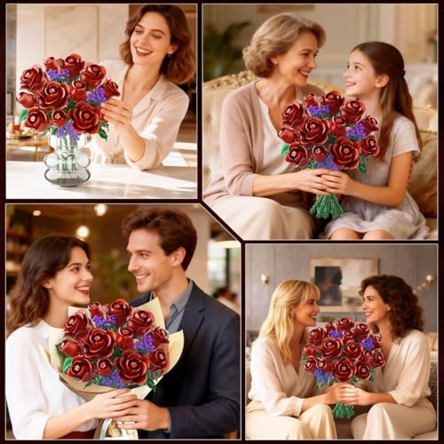 Deep Rose Flower Kit - 330 piece(s)