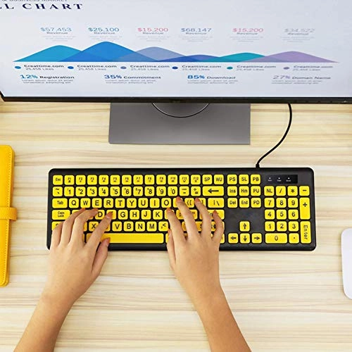 Large Print Keyboard - US Wired