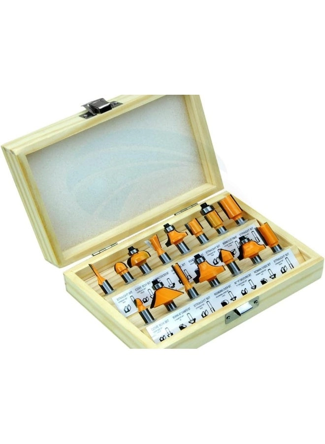 Router Bit Set - 15Pcs 5/16
