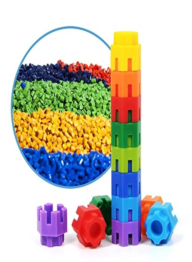 Hexagon Shape Building Blocks - 90 pcs