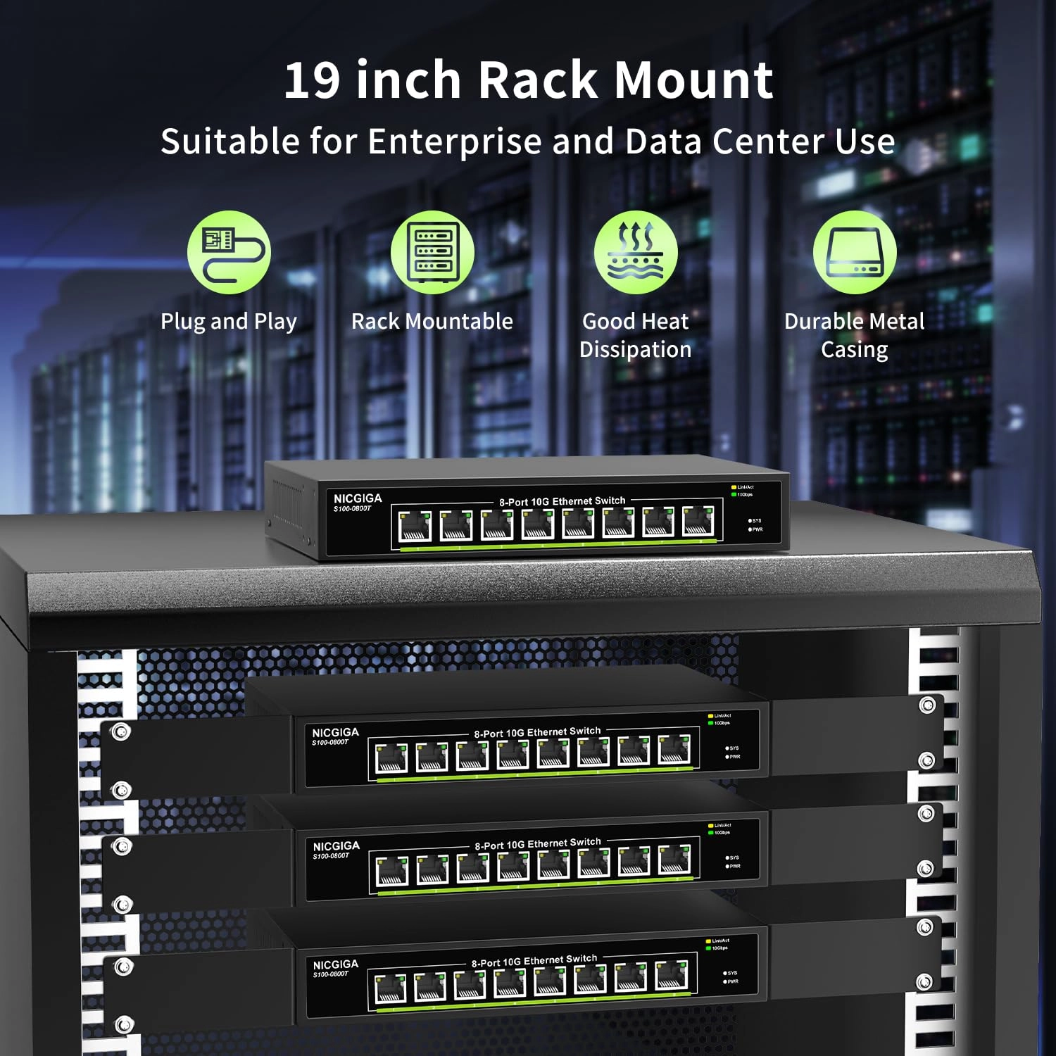 S100-0800T 8-ports