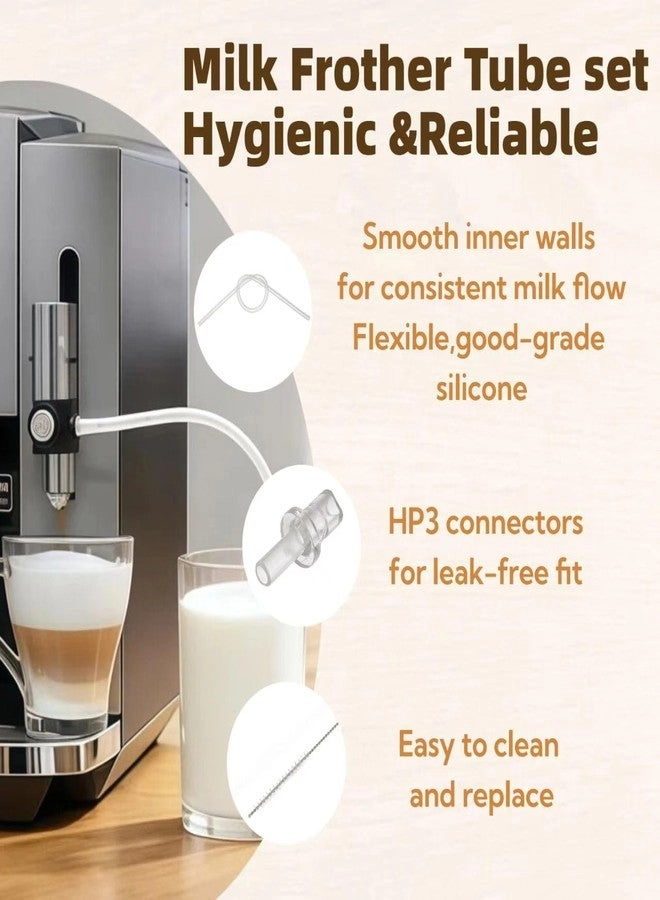 Milk Tube Hose - Food-grade + HP3 Connectors + Cleaning Brush
