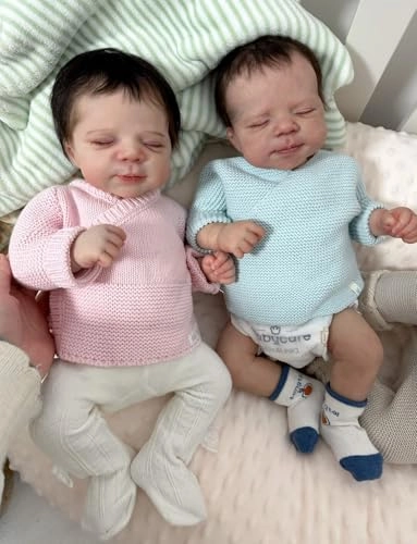 Reborn Baby Doll - Twins 20 inch Vinyl Girl Ages 3+