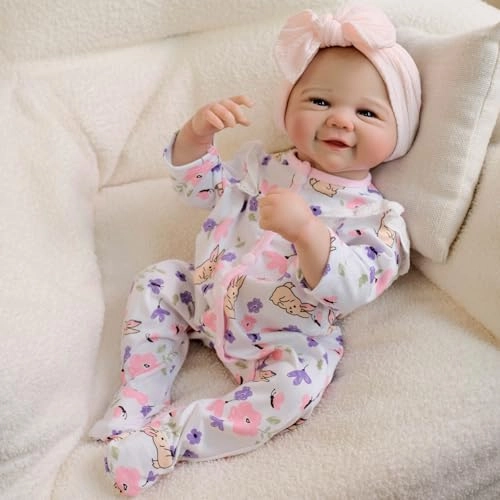BabyVivi Reborn Baby Doll - 19 Inch Silicone Full Body Girl Ages 3+