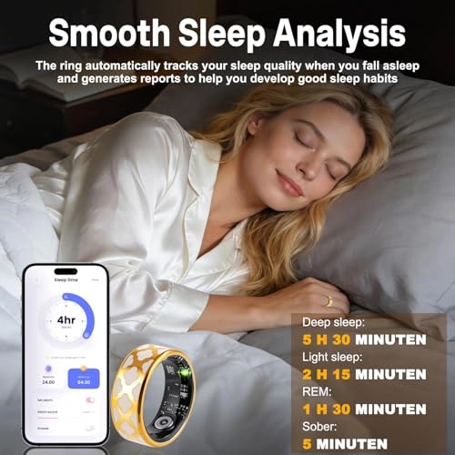 Smart Health Ring - Heart Rate Blood Oxygen Sleep Monitor