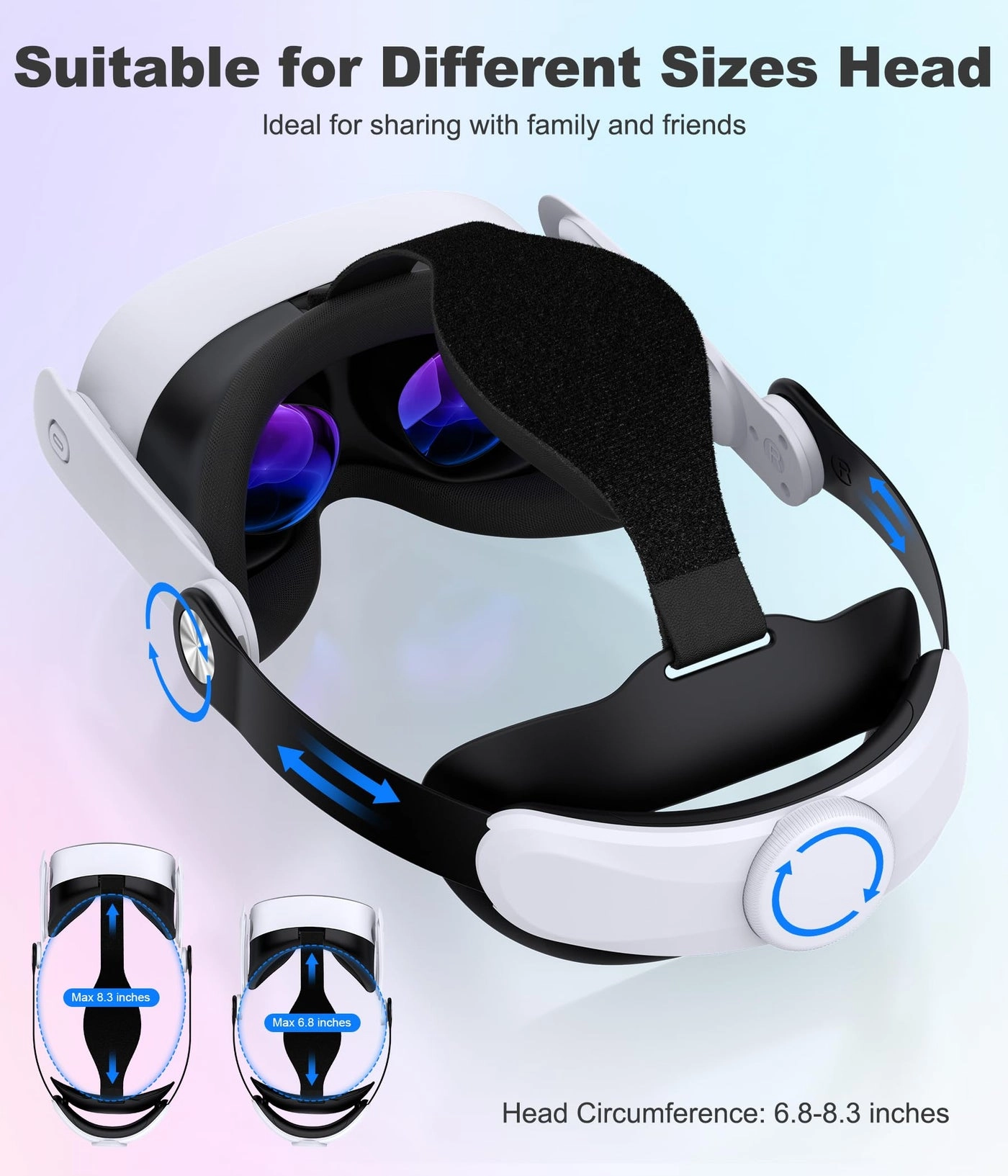 Head Strap - Quest 3S Quest 3 Quest 2 Adjustable