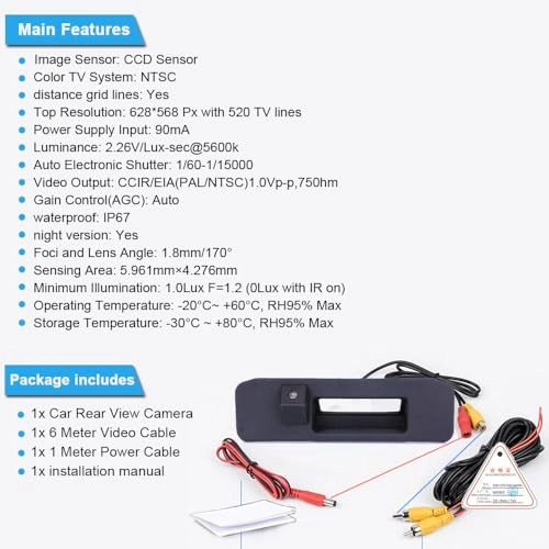 GLK Class X204 - Night vision 1280 x 720 pixels