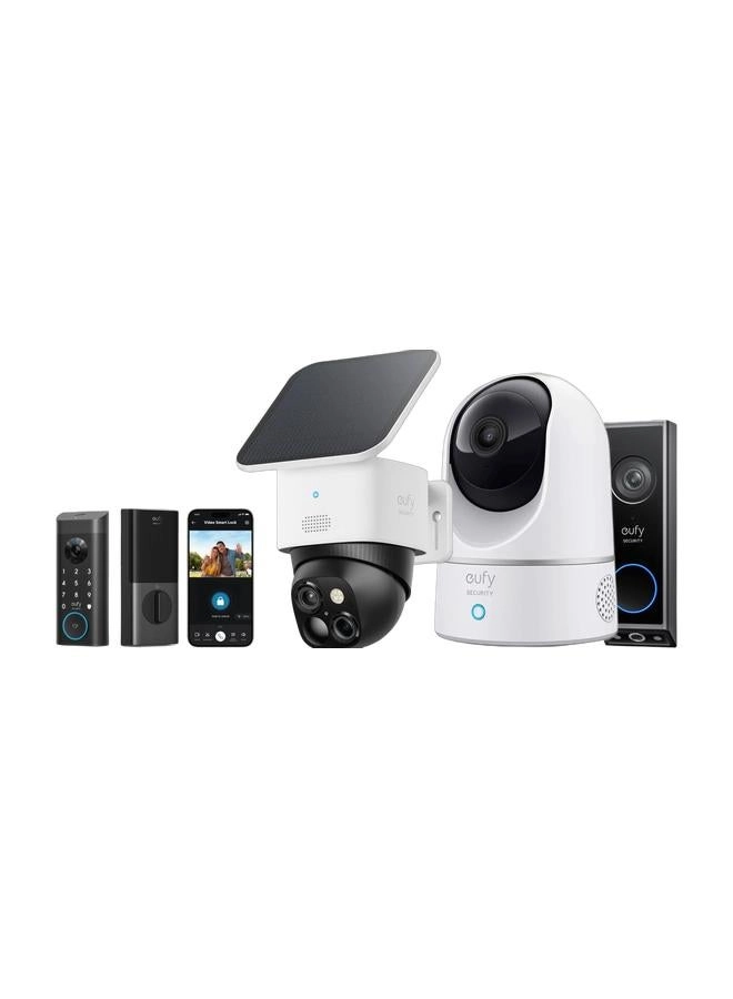 Eufy SoloCam S340 + Indoor Security Camera 2K + E330 + E340