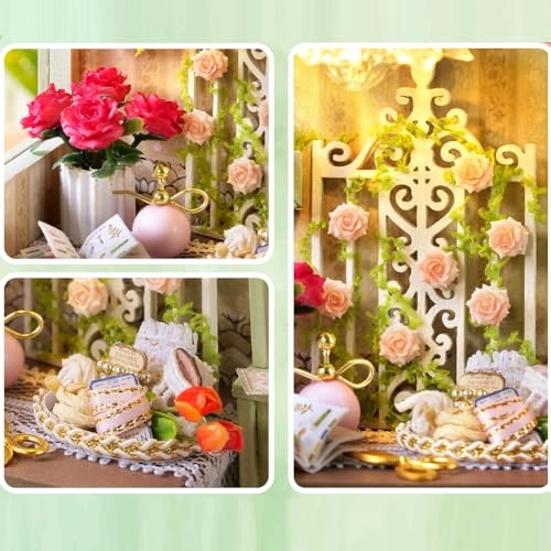 Miniature Wooden Dollhouse Furniture Kit - Creative Room 1:24