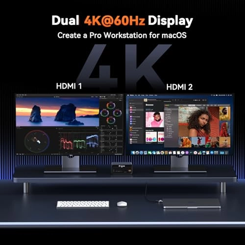 Docking Station Dual Monitor - USB C MacBook Pro/Air
