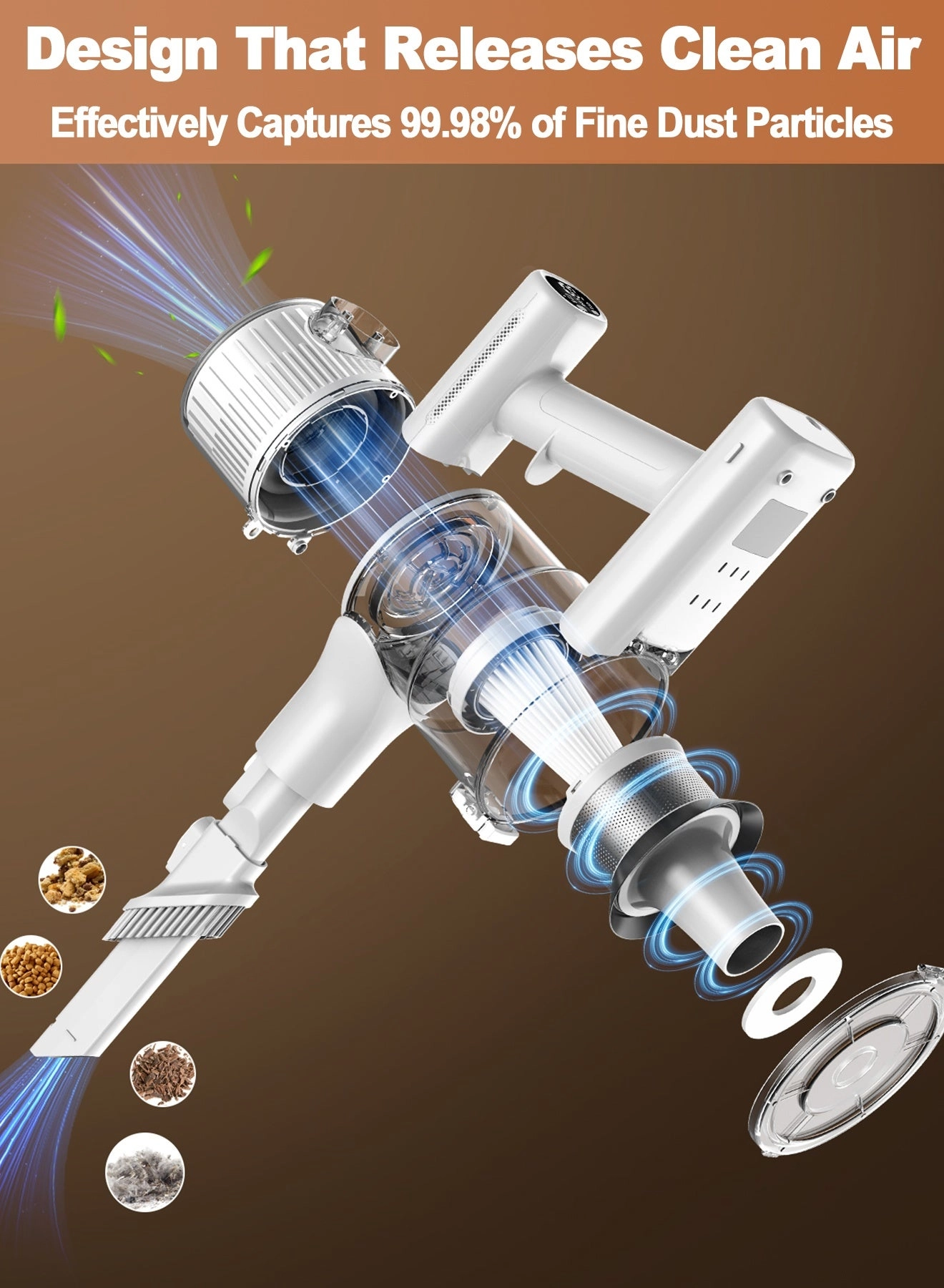 Cordless Vacuum Cleaner - Dry 45 M