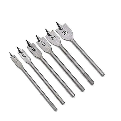 Shoppingekart Spade Drill Bit Set - Carbon Steel 6pcs 10 mm 12mm 16mm 18mm 20mm 25mm