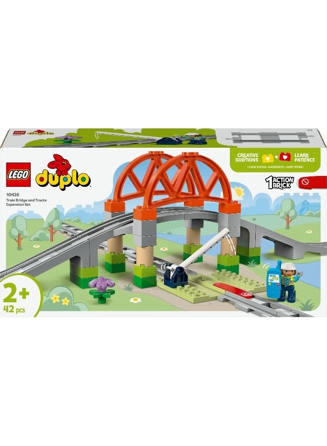 DUPLO Town Train Bridge & Tracks Expansion Set (10426) - Engineer