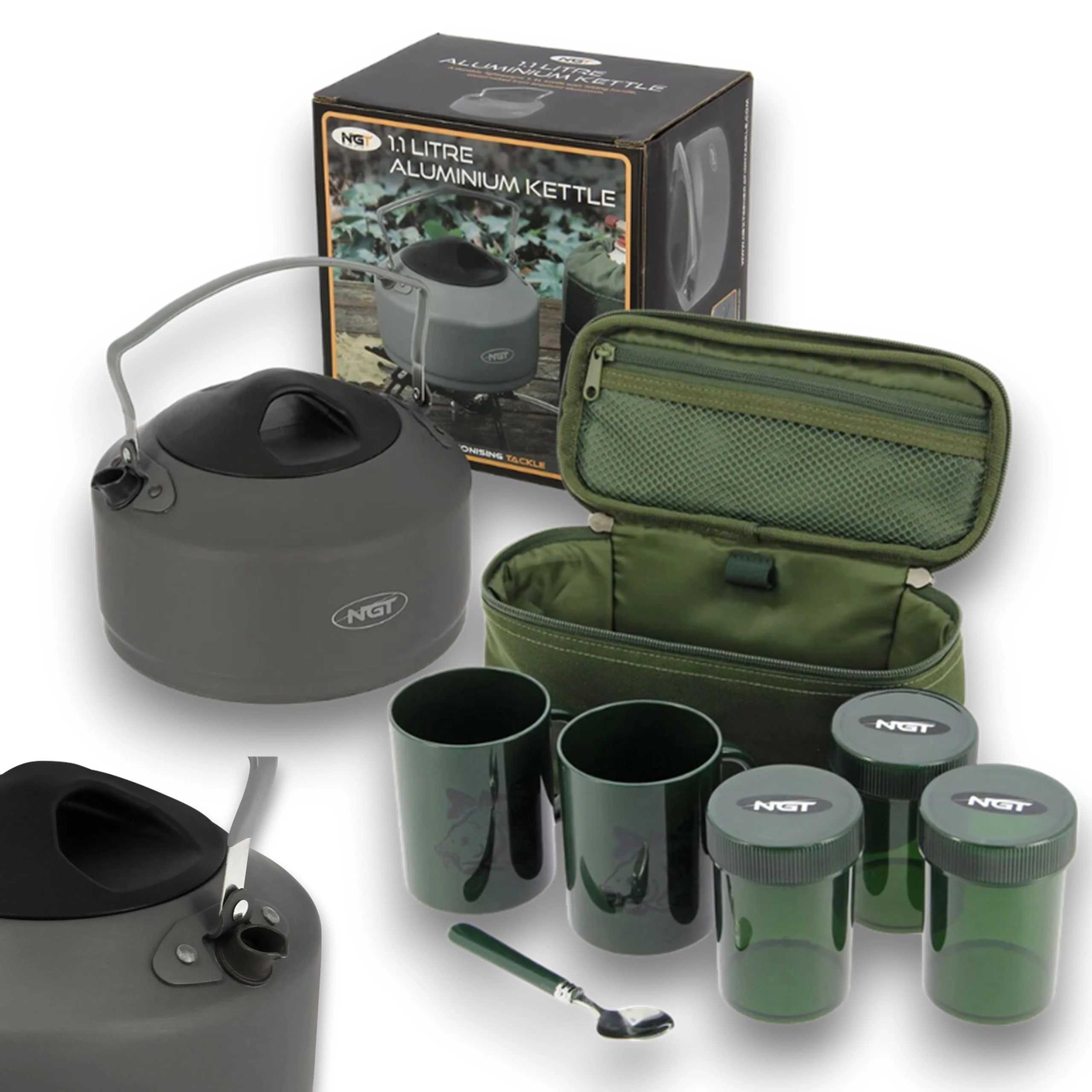 Lidsters Fishing Supplies LTD NGT Brew Kit - 2 cups 3 pots 1.1L
