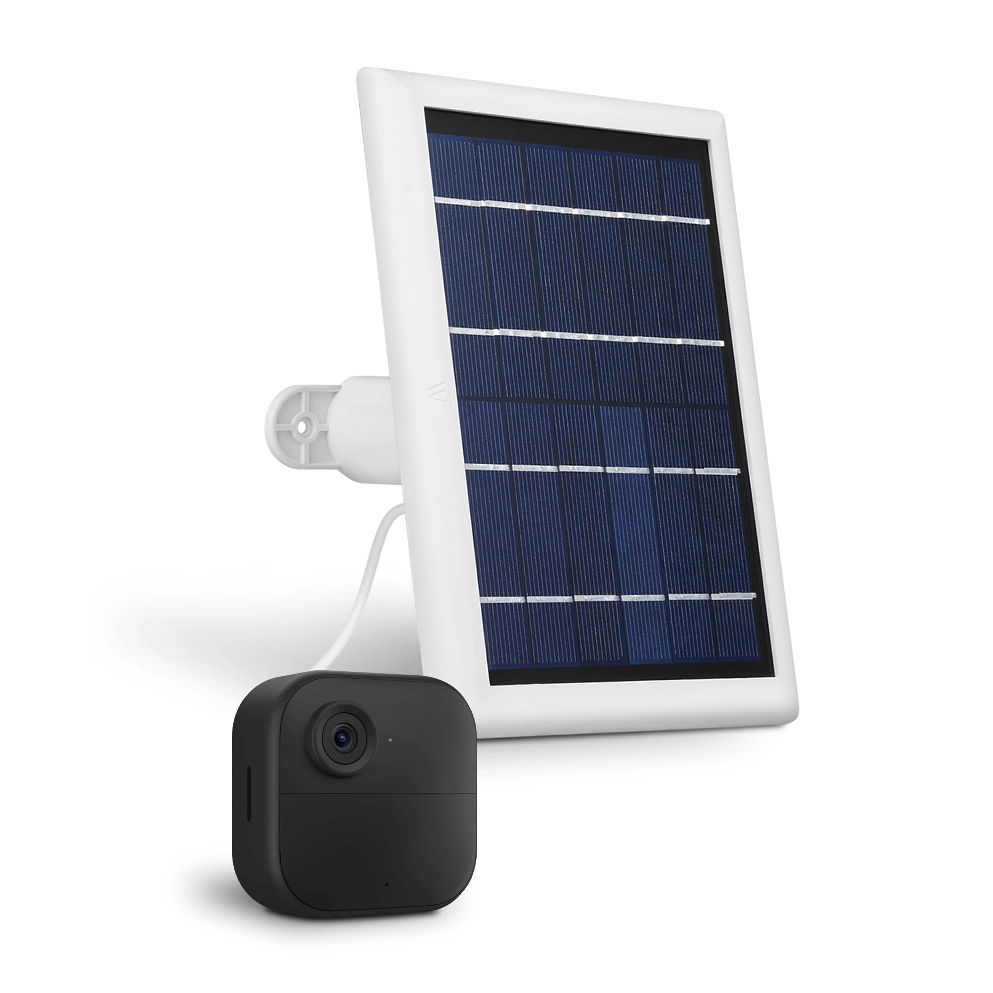 Wasserstein Solar Panel with internal battery - Compatible with Blink Outdoor (3rd Gen) and Blink Outdoor 4 (4th Gen) White