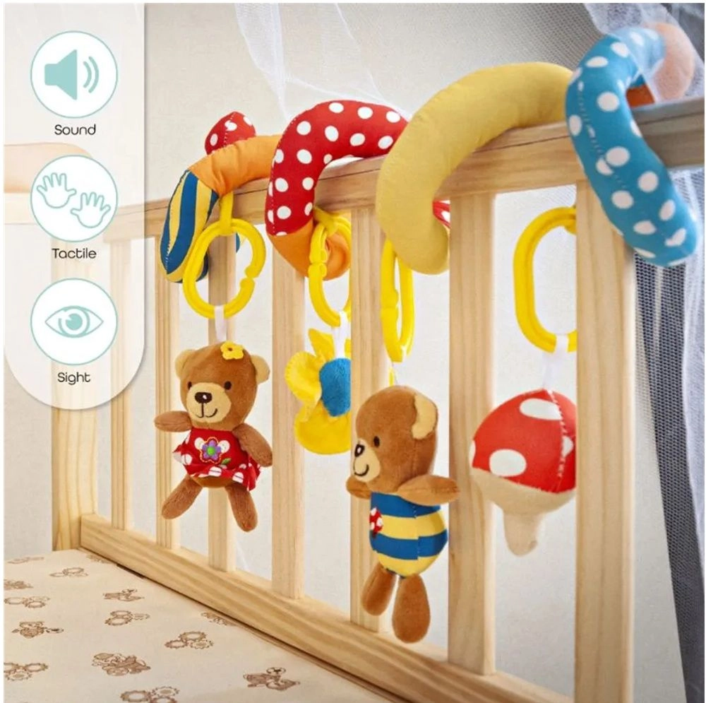 Spiral Activity Hanging Bee Toys - 0 months & above