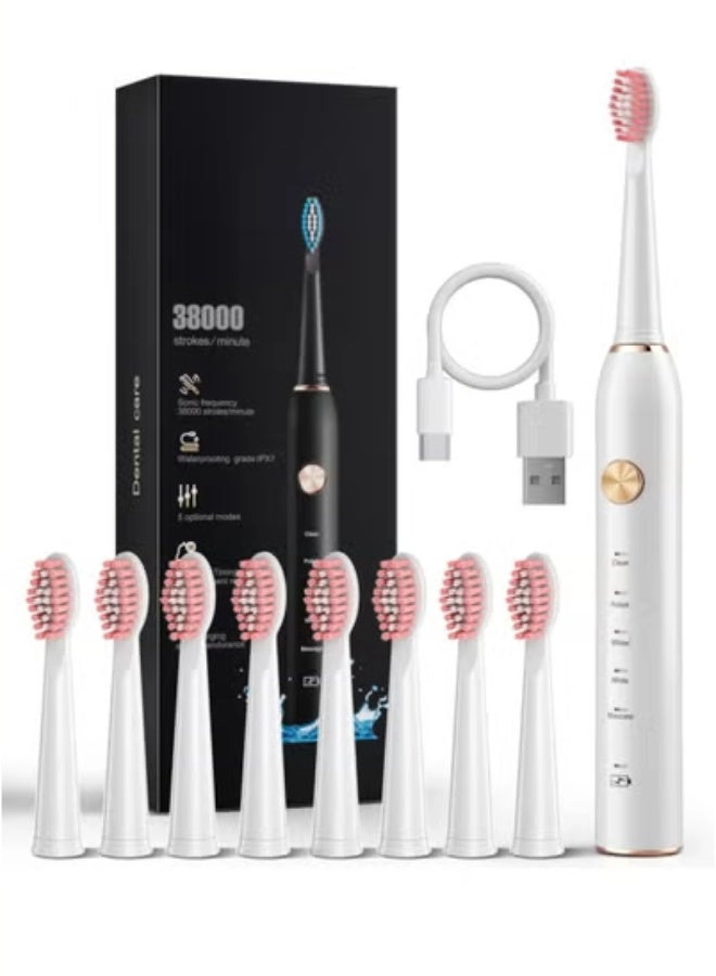 electric powerful toothbrush - 8 Brush Heads 31000 stroke/min
