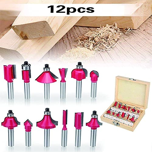 Router Bit Set - 6.35 mm 12 Pcs