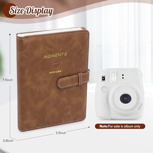 3.5x2.3" 256 Pockets PU Leather Photo Album