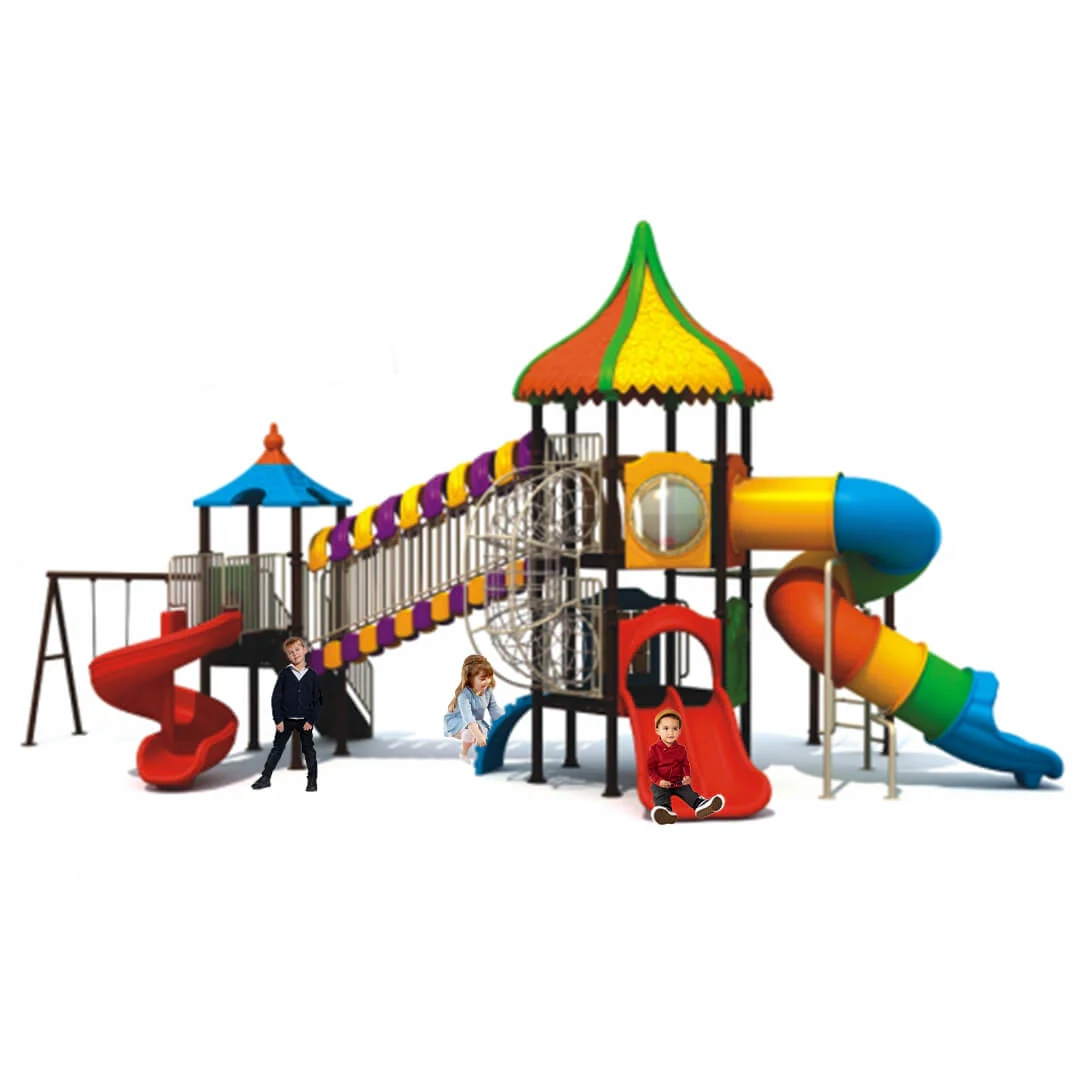 Kids Playground Climbers Swings N Slide - 3+ Multi Colour