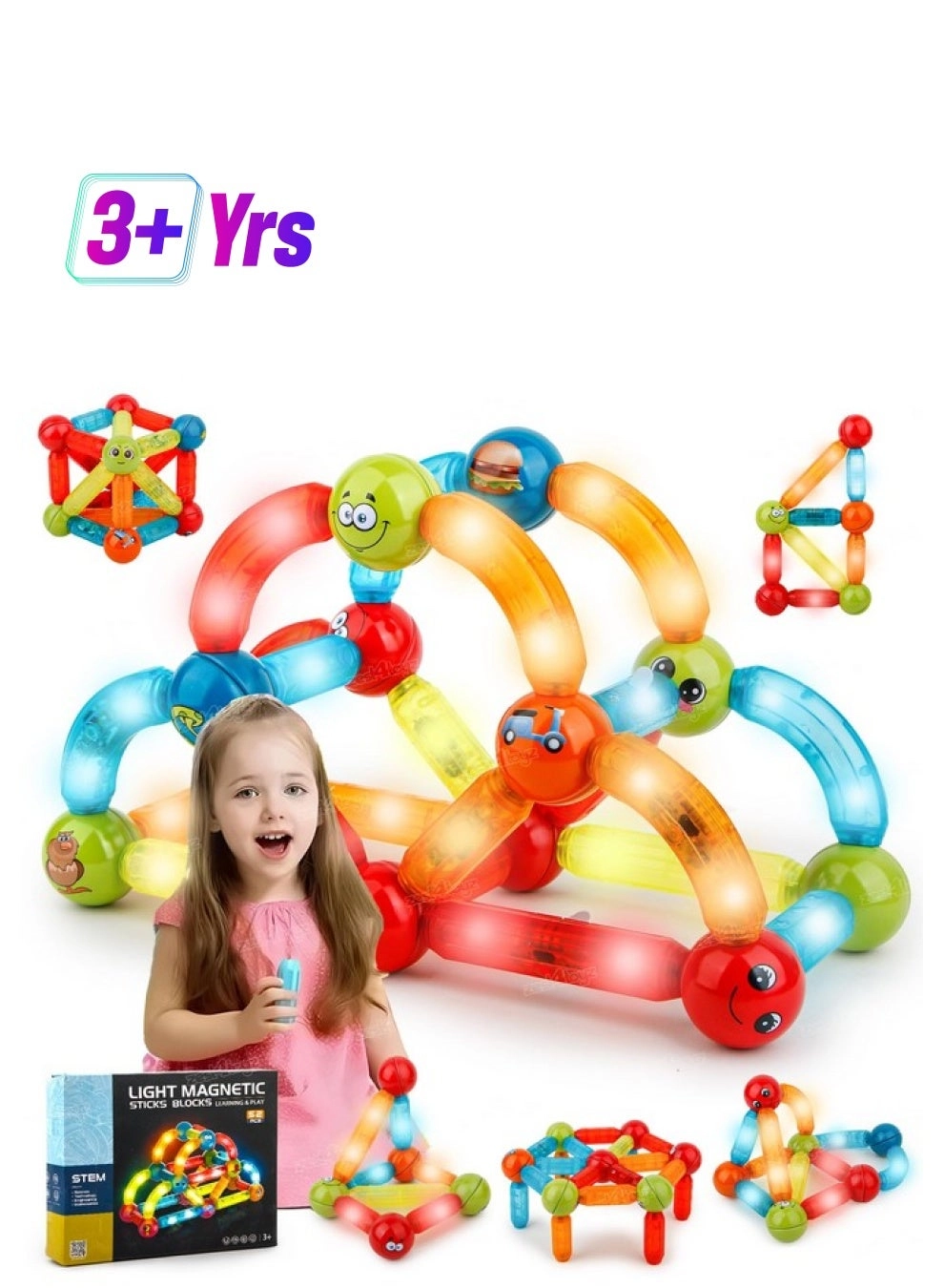 Zest 4 Toyz Magnetic Sticks - Engineer 52 pcs