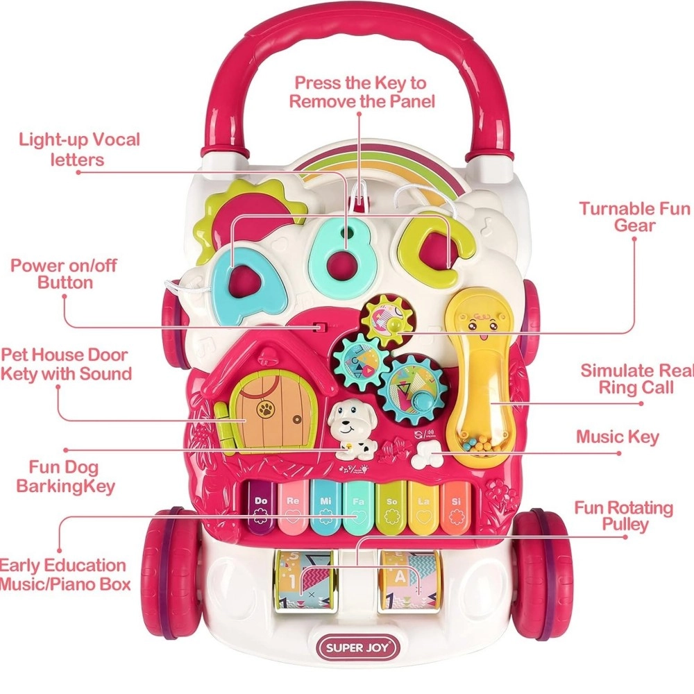 Baby Learning Walker - With Steering Wheel 6 months+