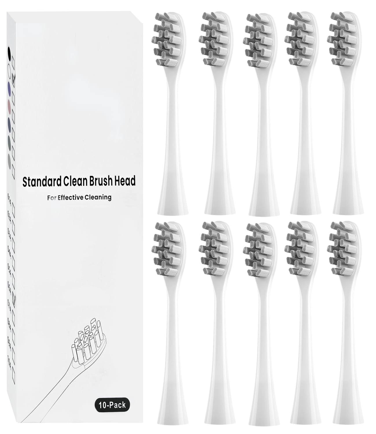 Copimy Replacement Brush Heads - 10Pcs Compatible with Ordo Sonic Electric Toothbrush