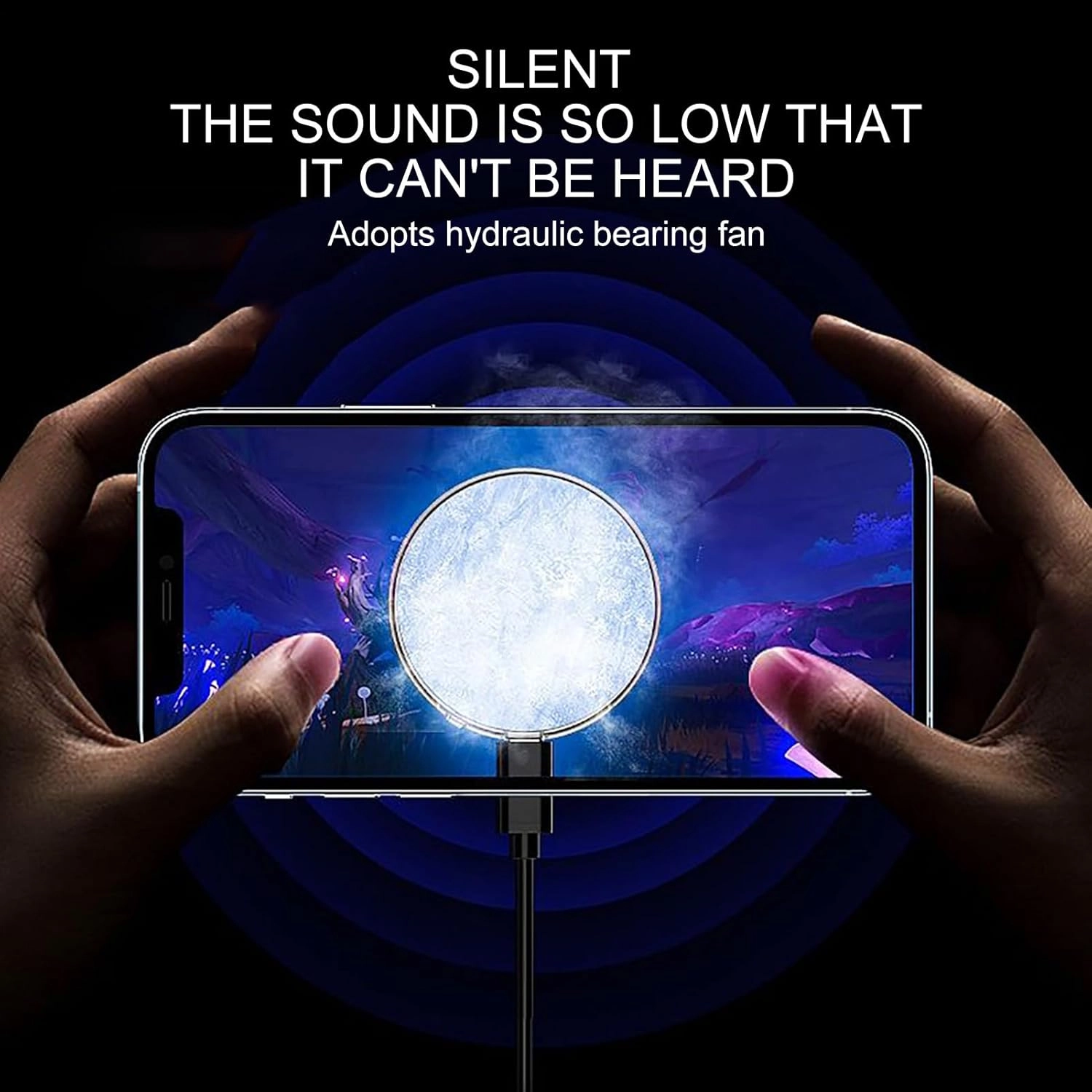 Phone Cooling Fan - Magnetic RGB USB Cooling