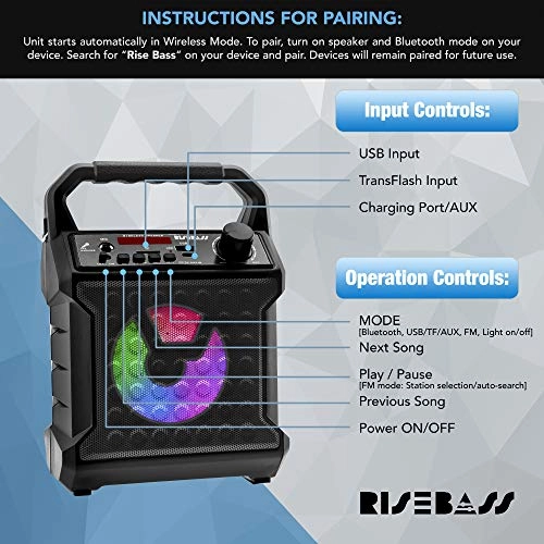 Portable Party Speaker - Microphone Karaoke