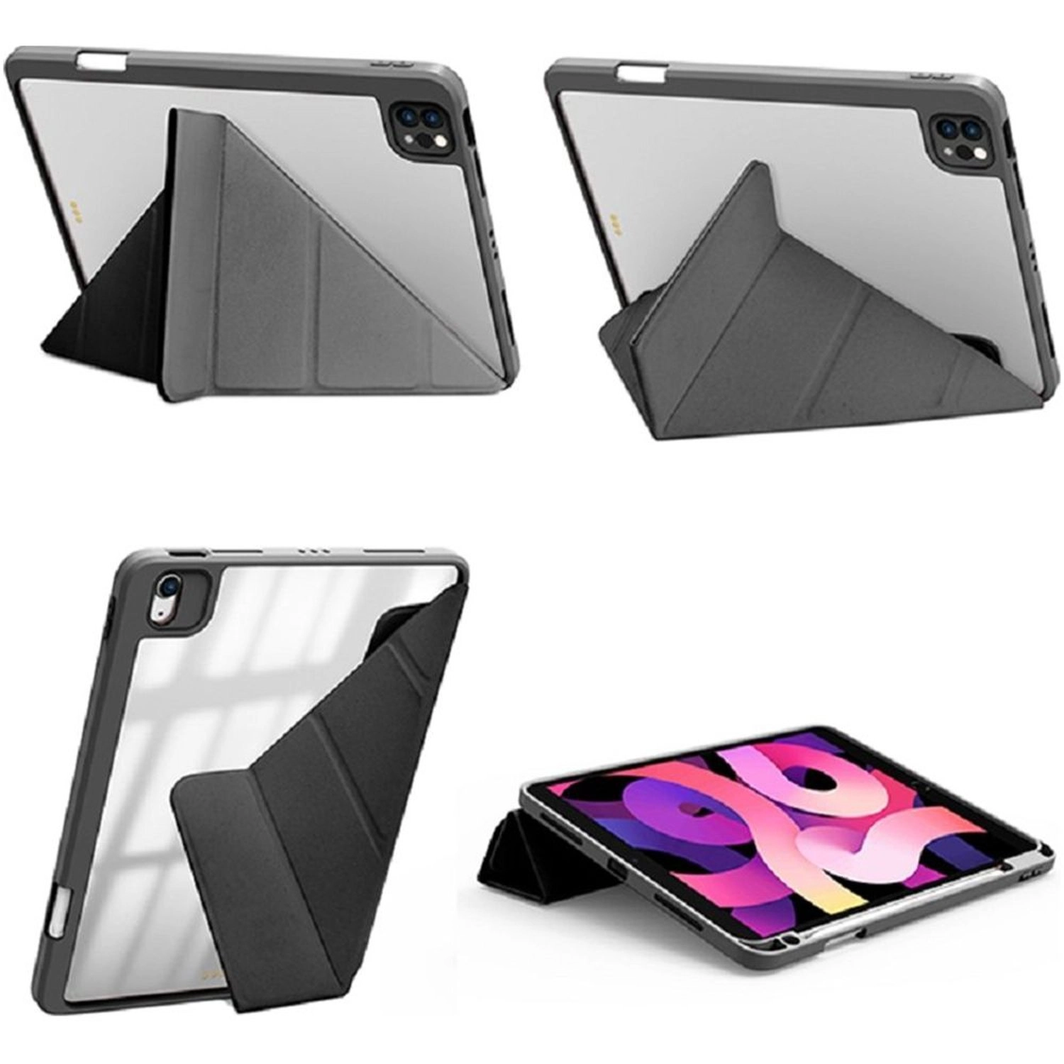 Tri-fold Folio Case with Pencil Holder for iPad Pro 12.9-inch