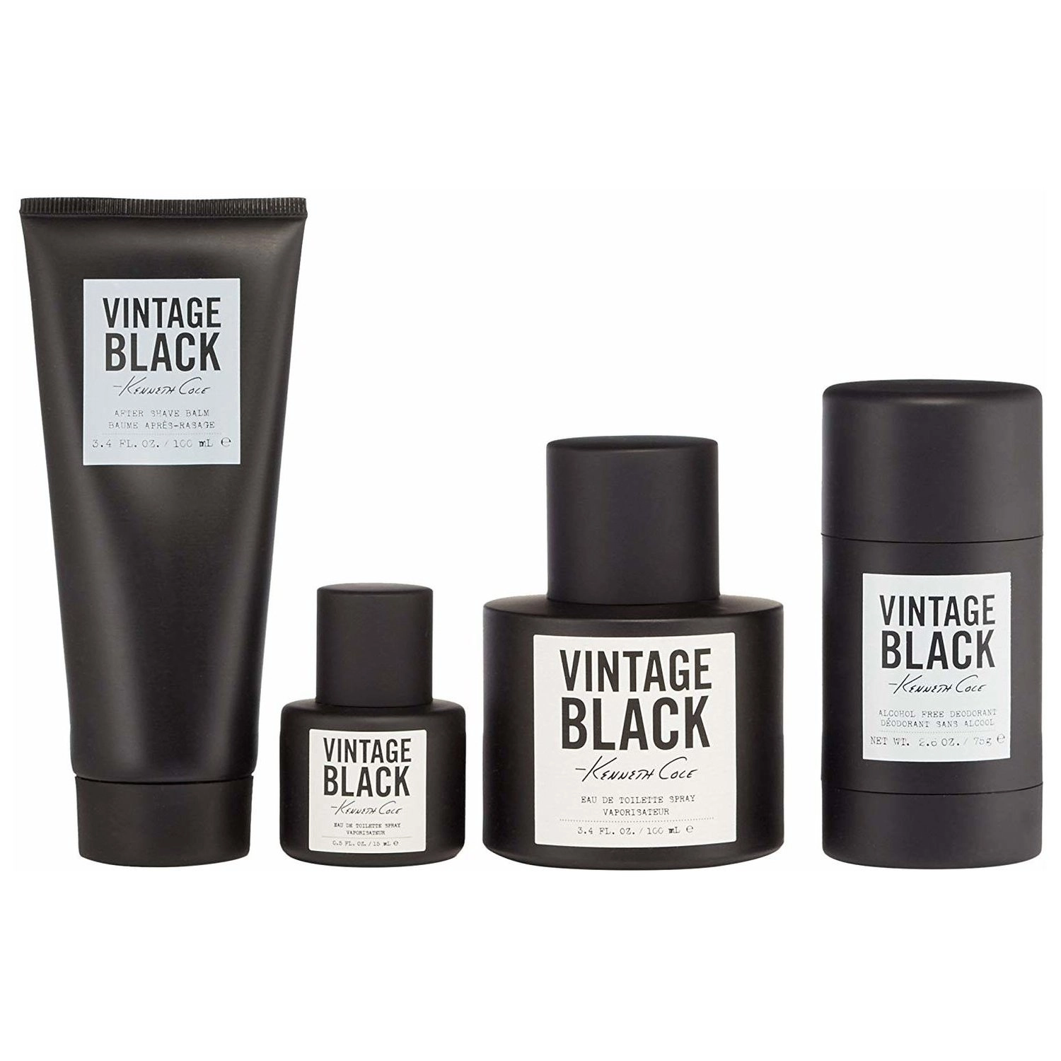 Vintage Black - 100ml 15ml EDT + After Shave Balm - 100ml + Deodorant - 75g