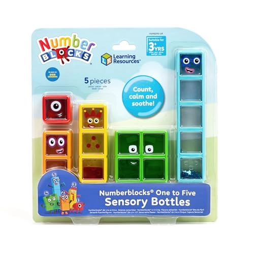Numberblocks One to Five Sensory Bottles - 36 months - 7 years 5 pieces