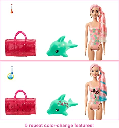 Barbie Color Reveal Foam Doll - Watermelon 25 Surprises Ages 3+