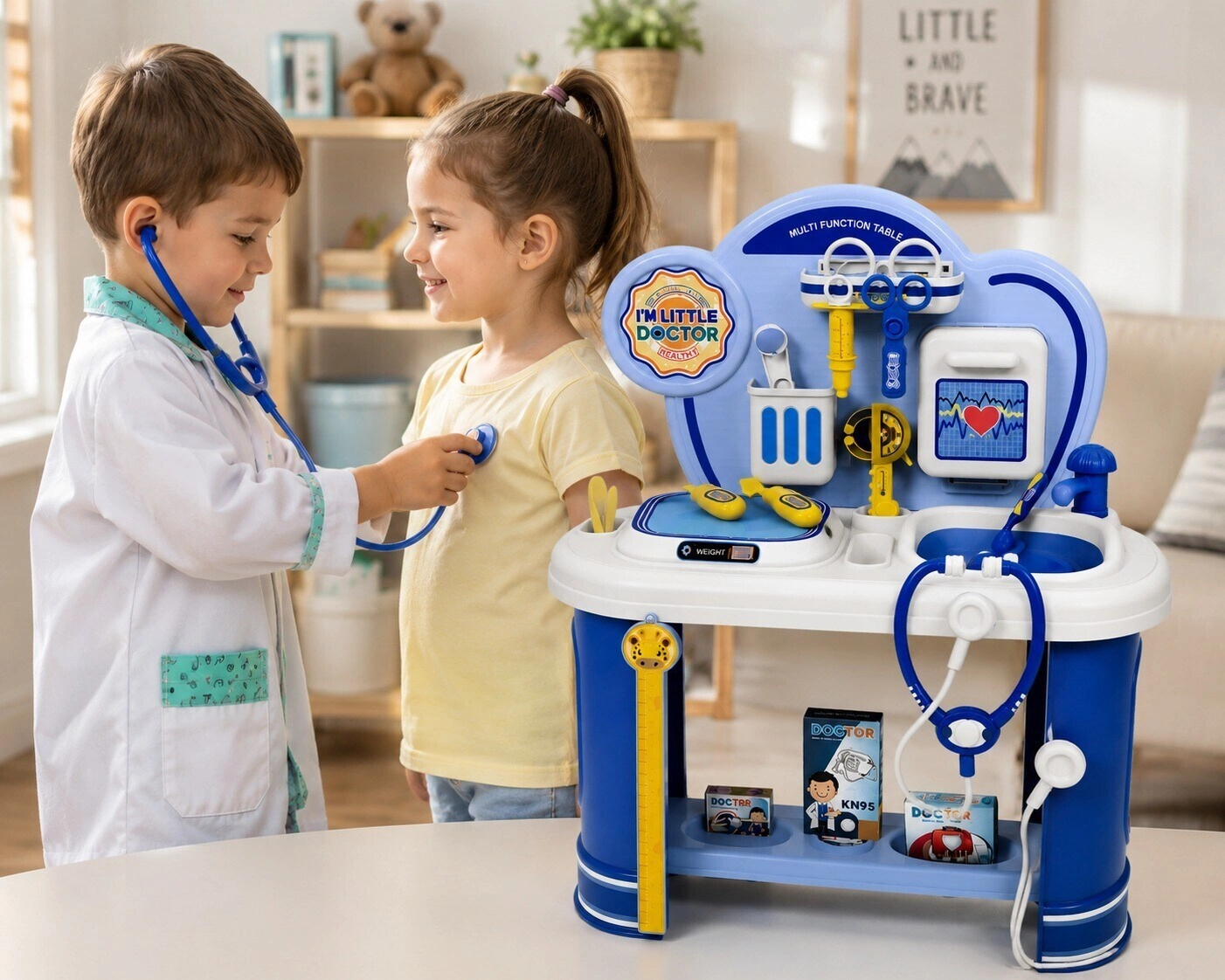 Kids Doctor Play Set with Medical Station