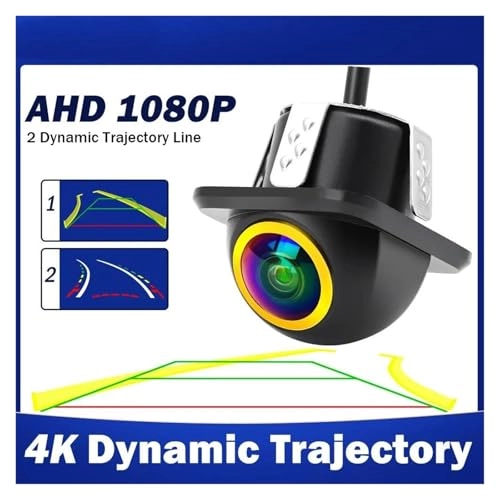 Intelligent Dynamic Trajectory Car Rear View Camera - Night Vision Wire 4K AHD 1080P