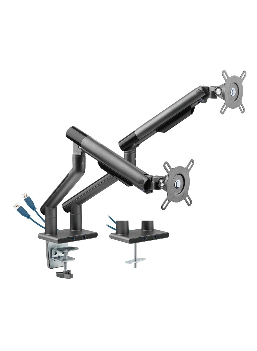 AFTERWORK Snap Dual Monitor Arm - Dual Arm 32 in 75x75 and 100x100