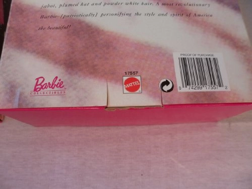 George Washington Barbie - 1996 Limited Edition Ages 15+