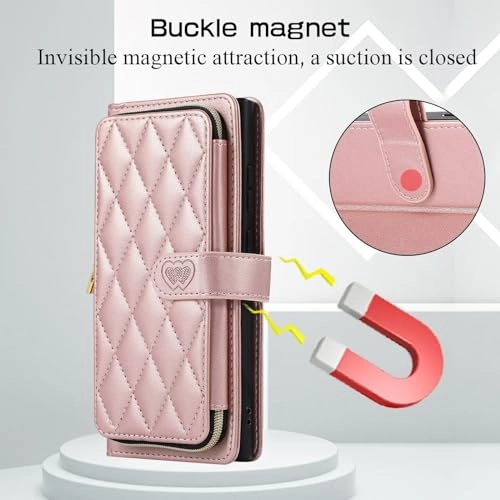 Case for Xiaomi Redmi Note 12 Pro 5G - Faux Leather Zipper Purse Wallet Phone Cover