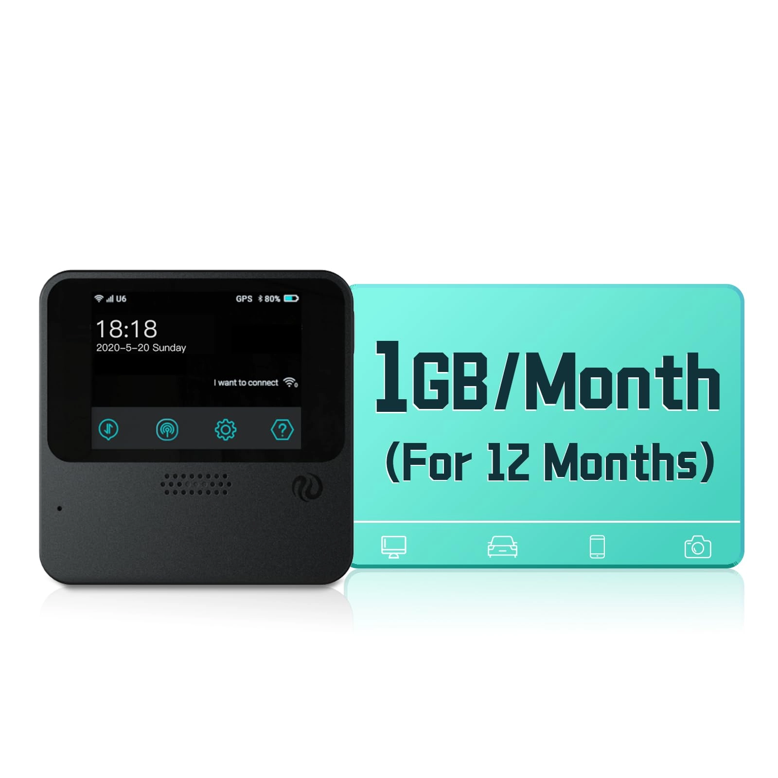 UROCOMM Portable WiFi Hotspot - 150 Mbps Dual-Band