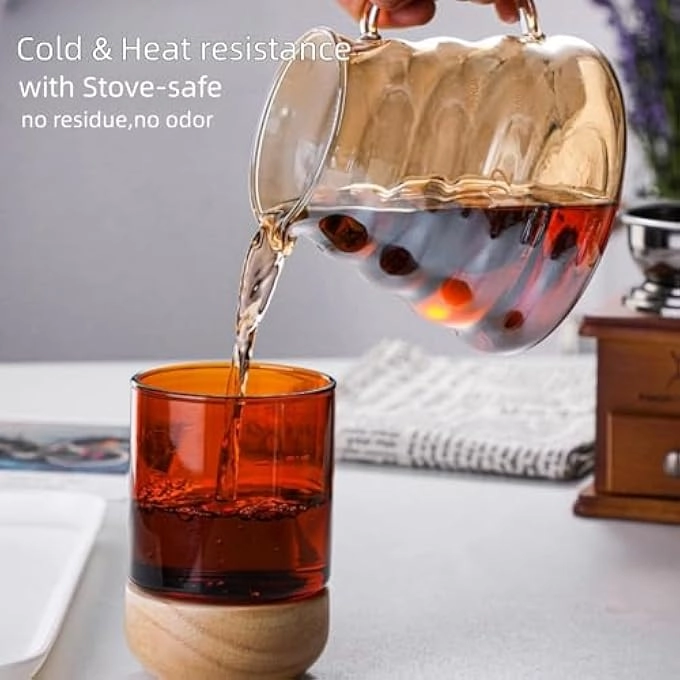 Pour Over Coffee Maker - 20 Oz Borosilicate Glass 100 Pcs V60 Paper Filter