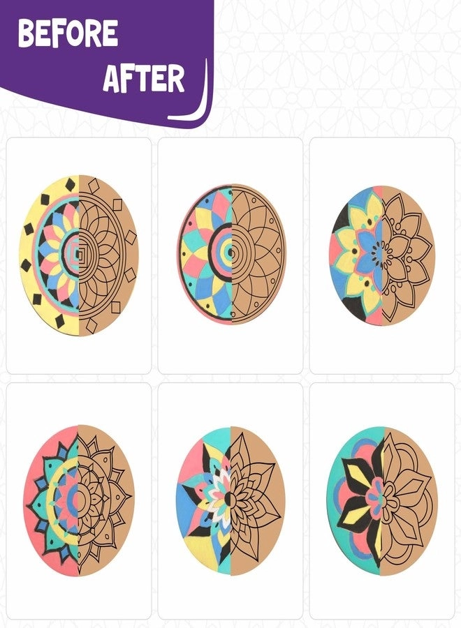 Mandala Art Kit - Age 3+ 6 Beautiful Mandalas